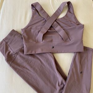 Glyder mauve sports bra top XL